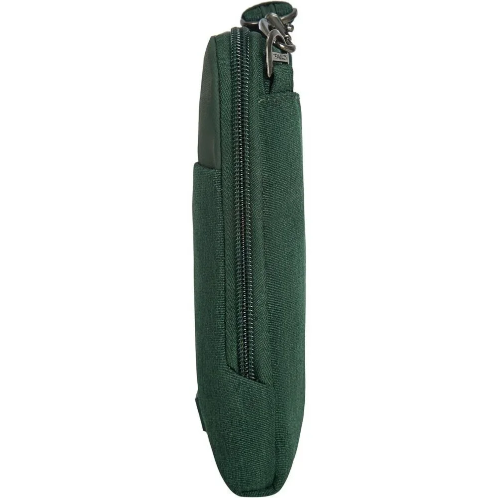 Women's Forest Heather Polyester Anti-Theft Metro Stadium Mini Imported Zipper